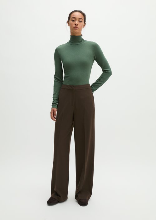 Slim-fit long-sleeve shirt — Smooth Sage