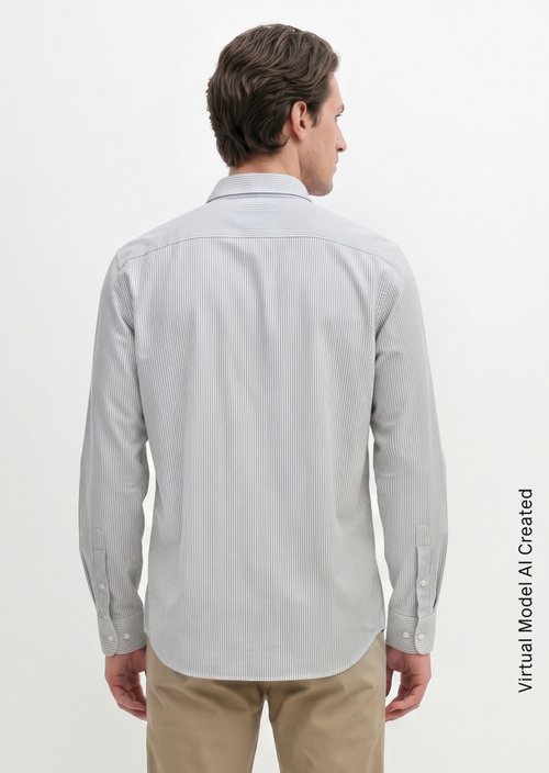 Regular-Fit Oxford Shirt — Medium Blue