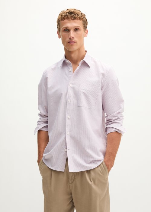 Regular-Fit Oxford Shirt — Bright Purple