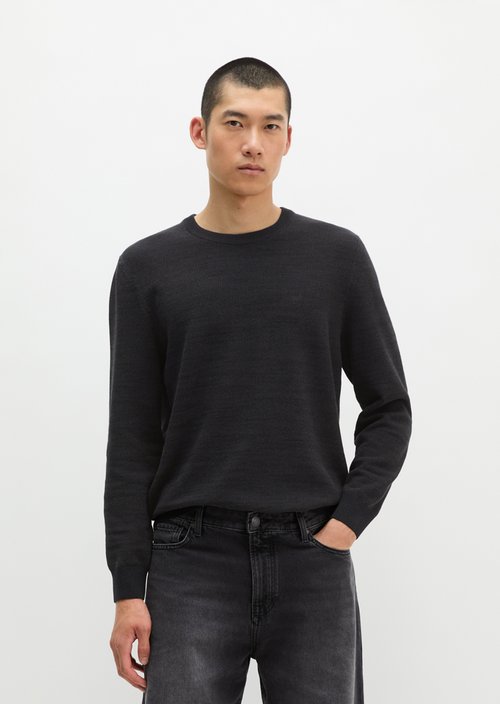 Regular-fit sweater — Black