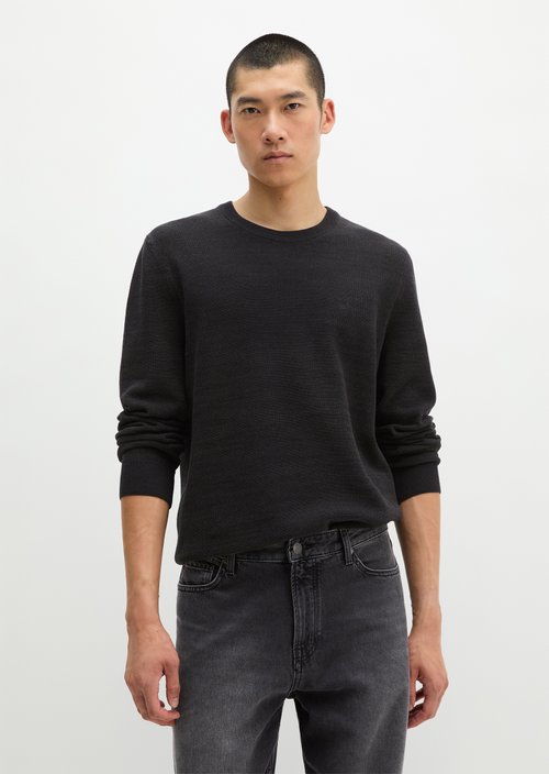 Regular-fit sweater — Black