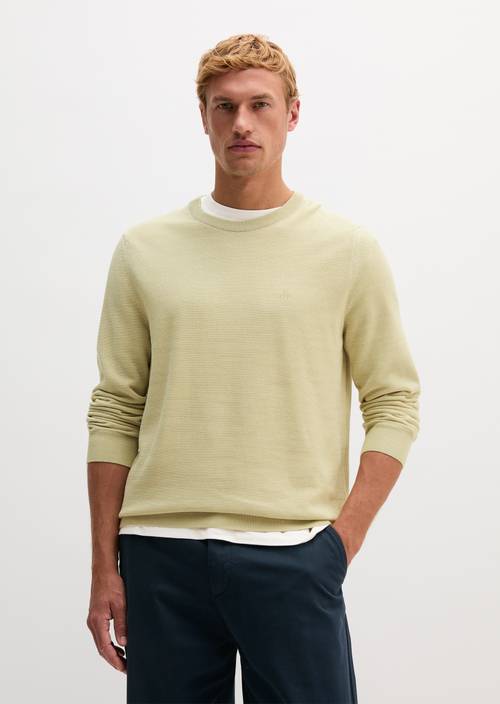 Regular-fit sweater Elm Green in front view