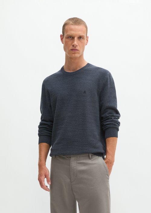 Regular-fit sweater — Dark Blue