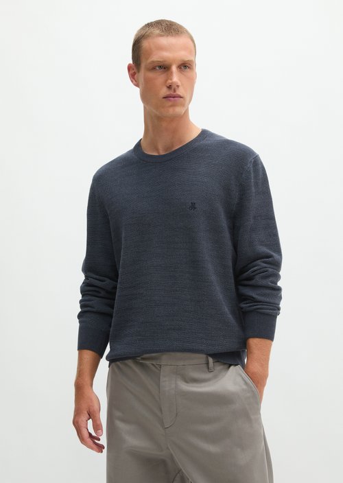 Regular-fit sweater — Dark Blue