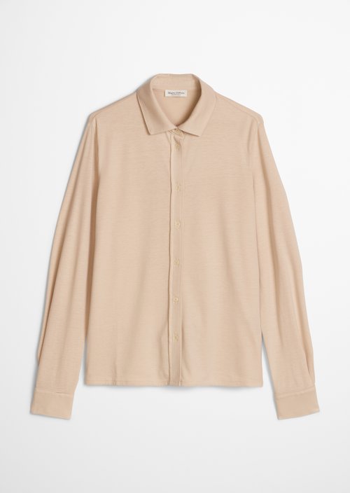 Oversize jersey blouse — Natural