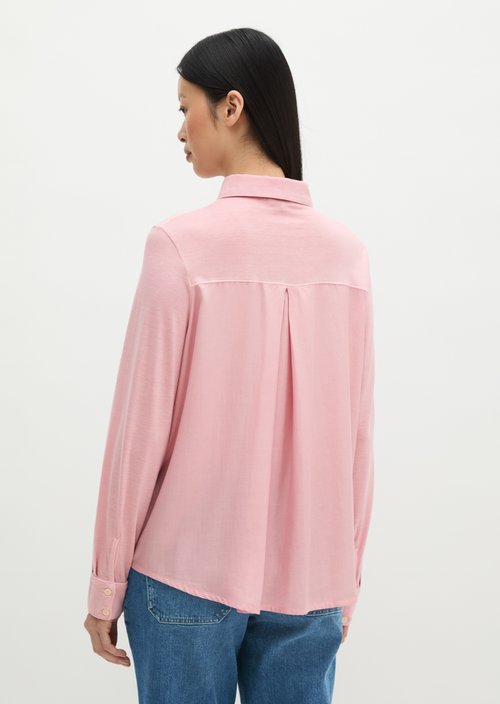 Oversize jersey blouse — Misty Rose