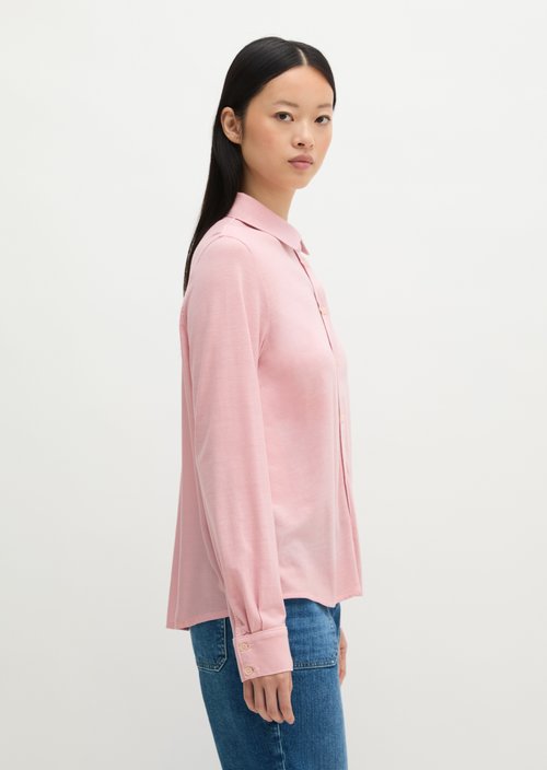 Oversize jersey blouse — Misty Rose