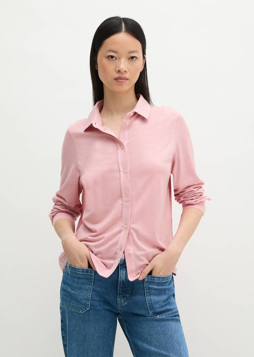 Blouse en jersey oversize Misty Rose en vue de face