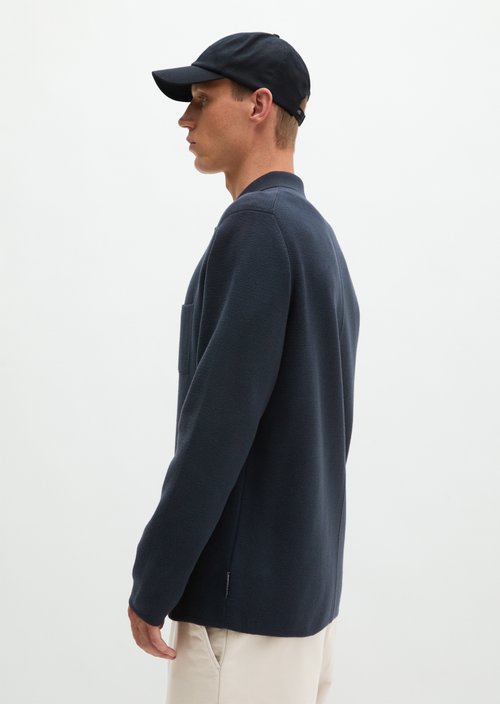 Regular-Fit Knit Blazer — Peppercorn Grey