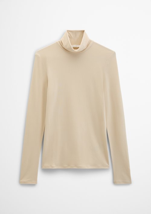 Slim-Fit Long-Sleeve Turtleneck — Smokey Sands