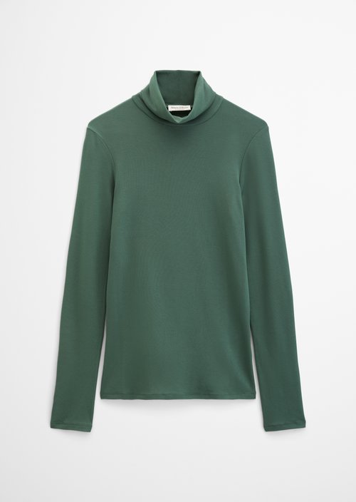 Slim-Fit Long-Sleeve Turtleneck — Quiet Pine