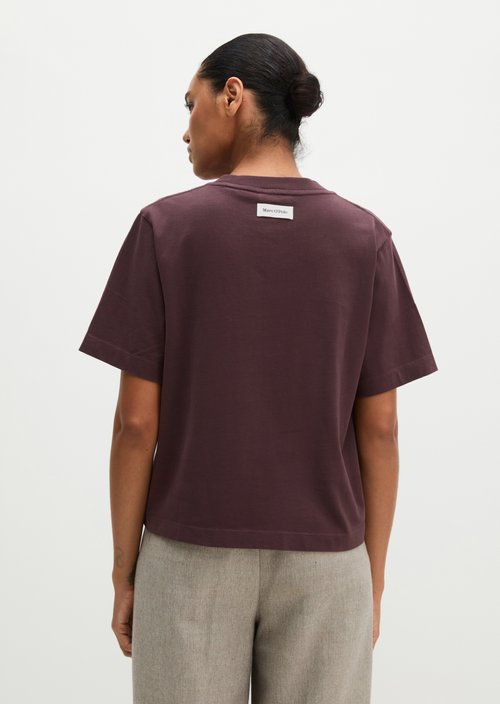 Relaxed-fit Logo T-shirt — Black Cherry