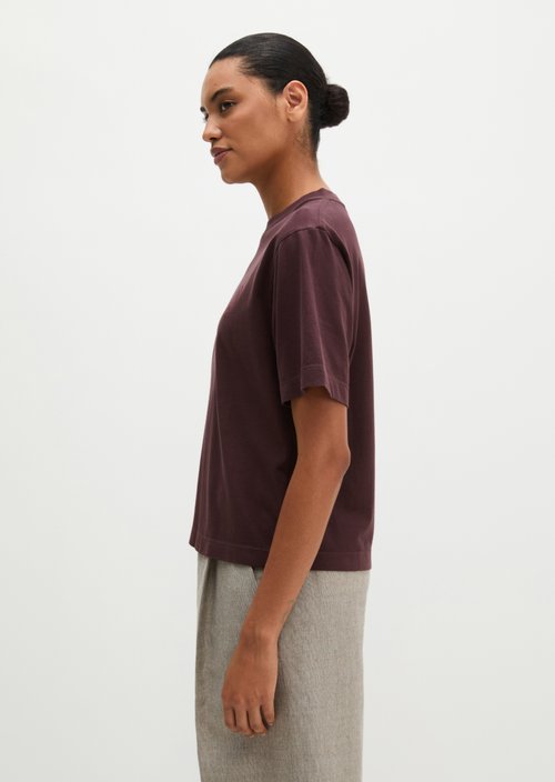Relaxed-fit Logo T-shirt — Black Cherry