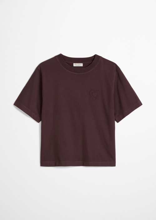 Relaxed-fit Logo T-shirt — Black Cherry
