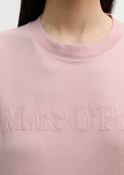 T-shirt à logo, coupe décontractée Misty Rose en vue détaillée