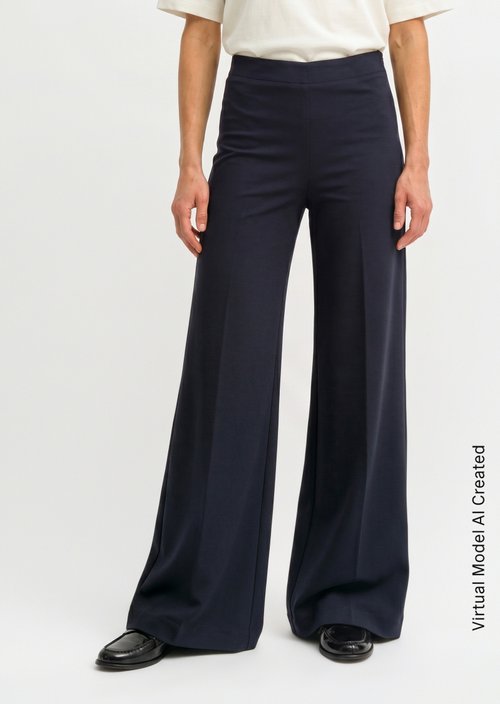 Pants model Margo wide — Martime Blue