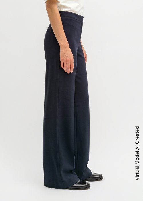 Pants model Margo wide — Martime Blue