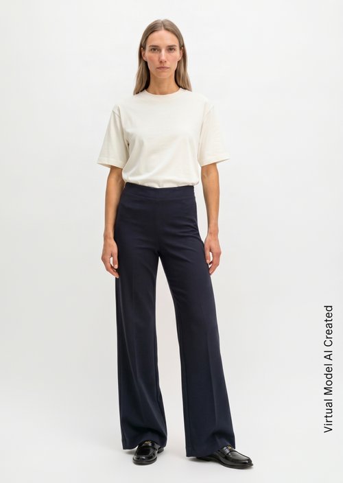 Pants model Margo wide — Martime Blue