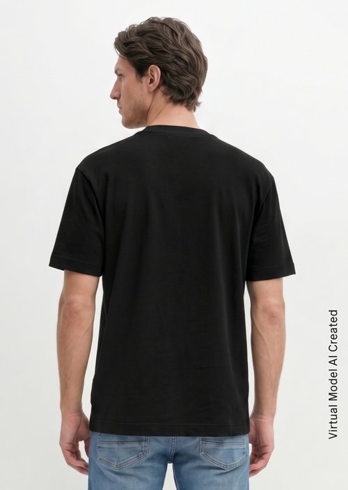 Relaxed T-shirt — Black