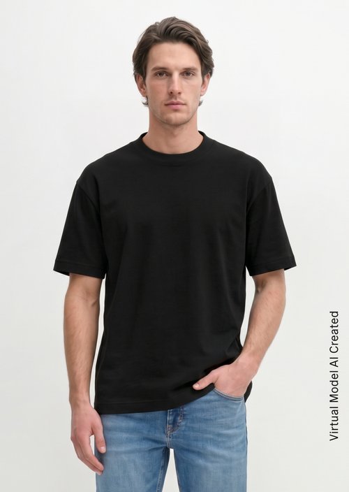 Relaxed T-shirt — Black