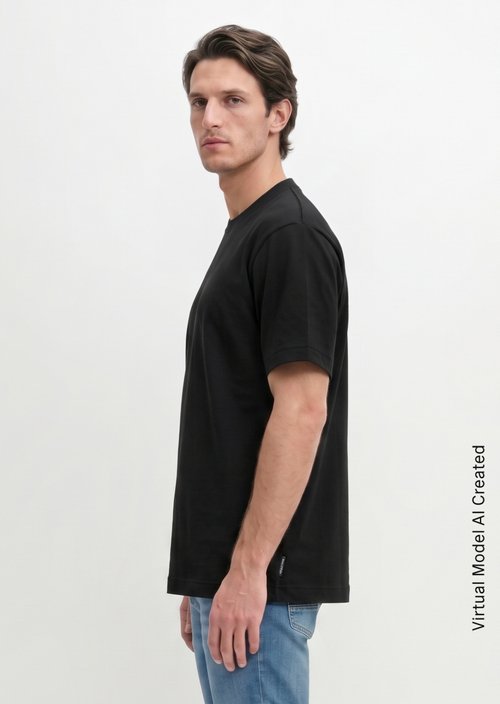 Relaxed T-shirt — Black