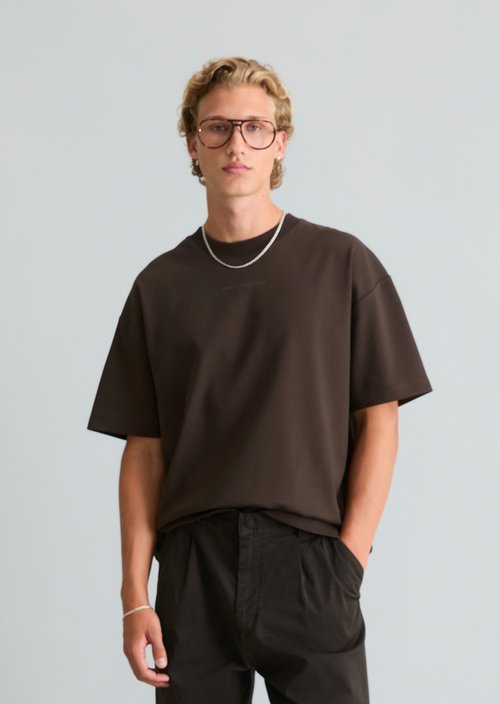 Boxy T-shirt — Chocolate Brown