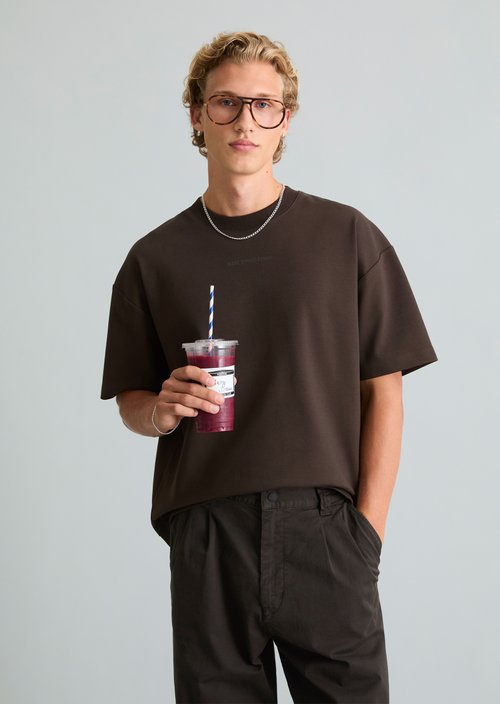 Boxy T-shirt — Chocolate Brown