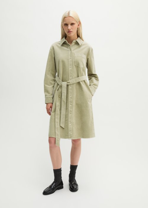 Regular-Fit Corduroy Dress — Smooth Sage