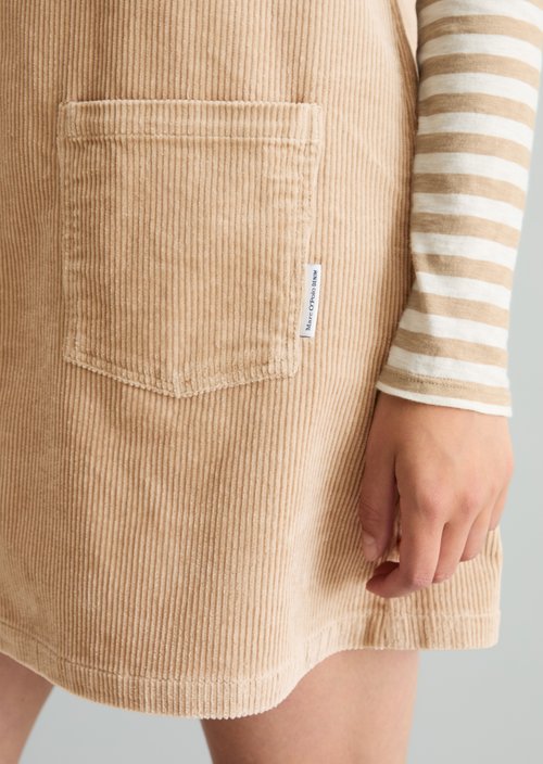 Sleeveless A-Line Corduroy Dress — Sandpaper