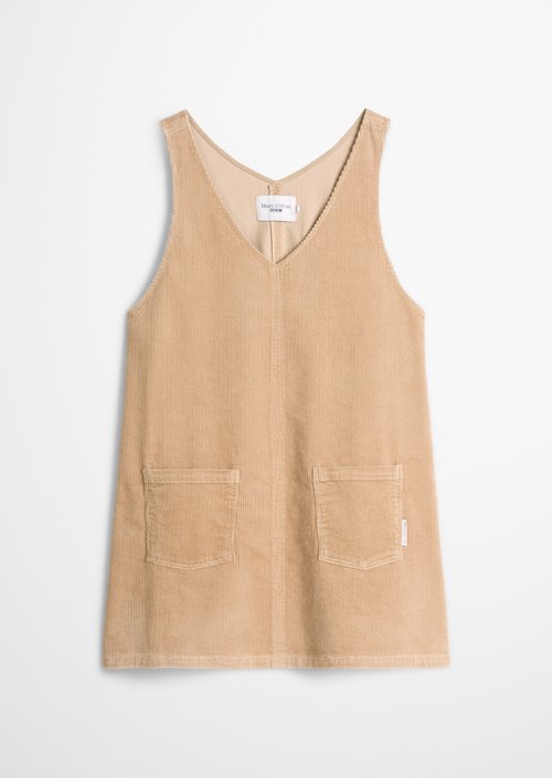 Sleeveless A-Line Corduroy Dress — Sandpaper