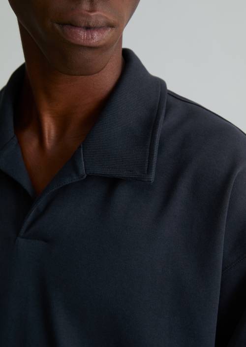 Polo-Sweatshirt regular Dark Navy in Detailansicht
