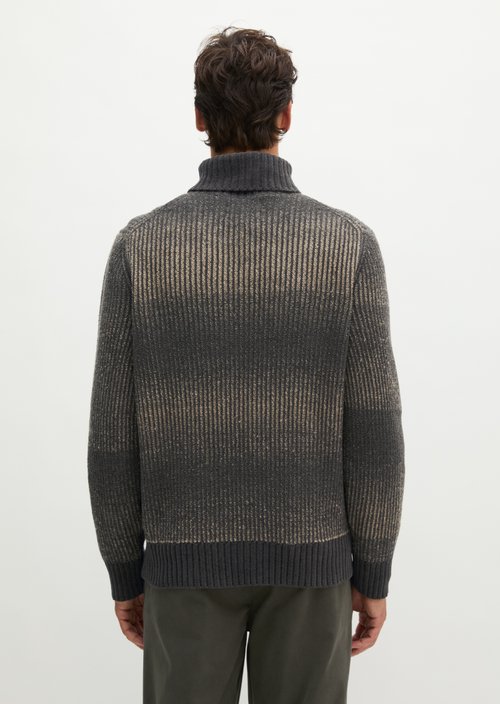 Regular-Fit Turtleneck Sweater — Dark Beige
