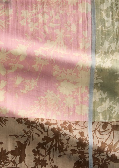 Schal mit Allover-Print — White