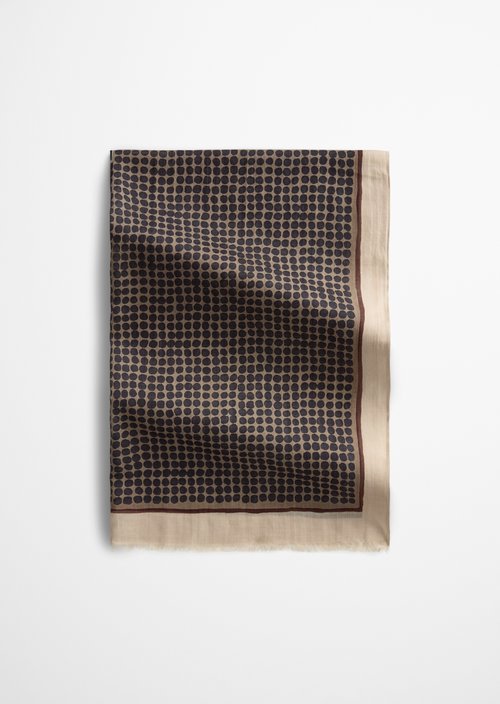 Schal mit Allover-Print — Light Grey