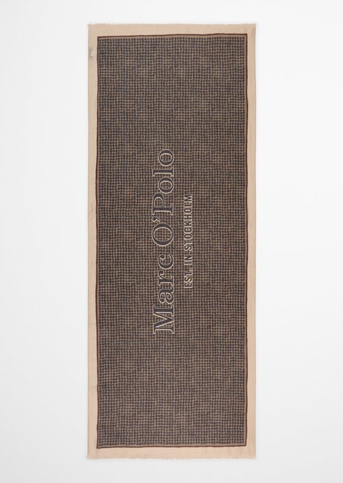 Schal mit Allover-Print — Light Grey