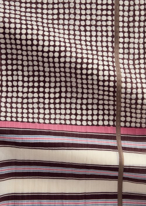 Schal mit Allover-Print — Offwhite