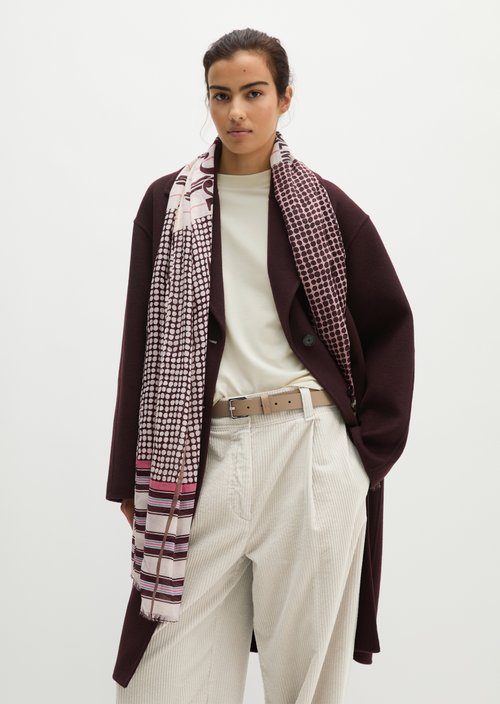 Schal mit Allover-Print — Offwhite
