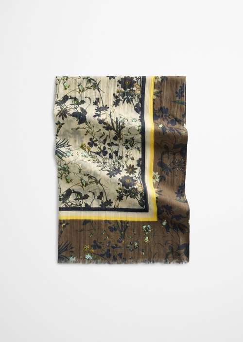Schal mit Allover-Print — Light Brown