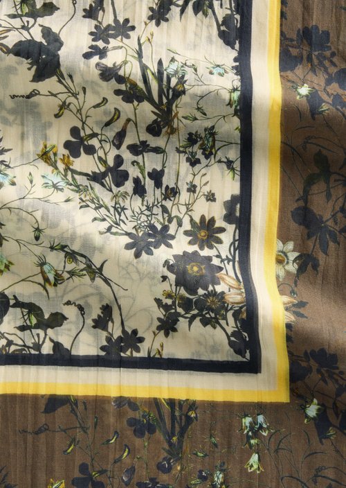 Schal mit Allover-Print — Light Brown