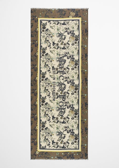 Schal mit Allover-Print — Light Brown