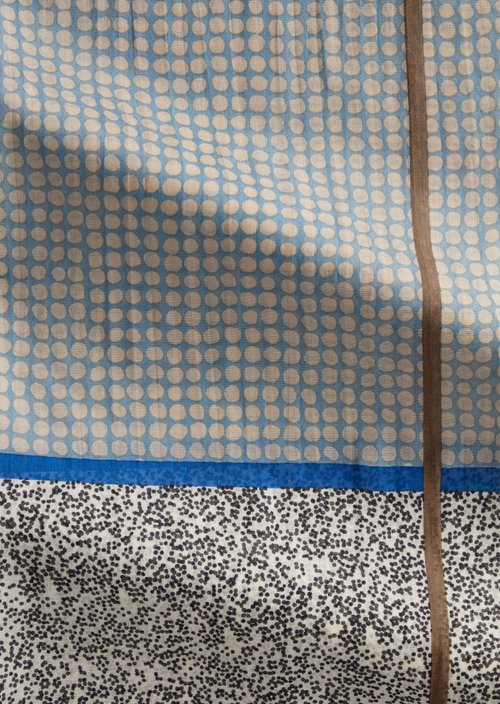 Schal mit Allover-Print — Dark Blue