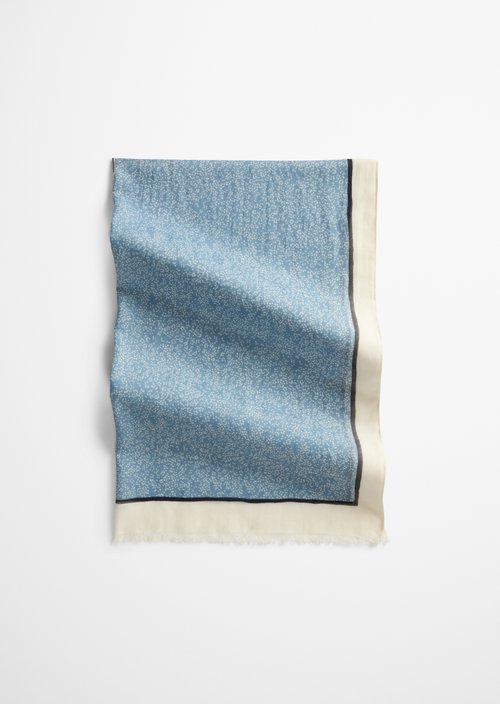 Schal mit Allover-Print — Medium Blue