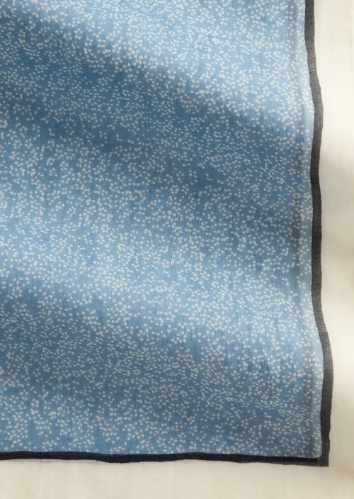 Schal mit Allover-Print — Medium Blue