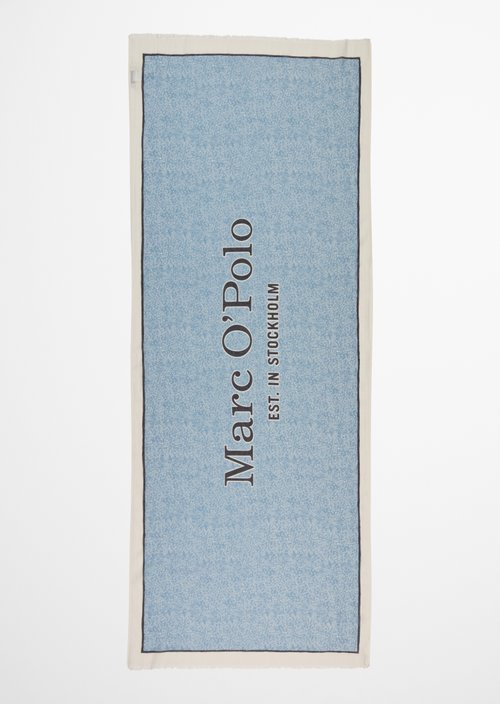 Schal mit Allover-Print — Medium Blue