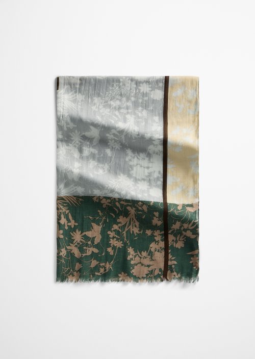Schal mit Allover-Print — Bright Blue