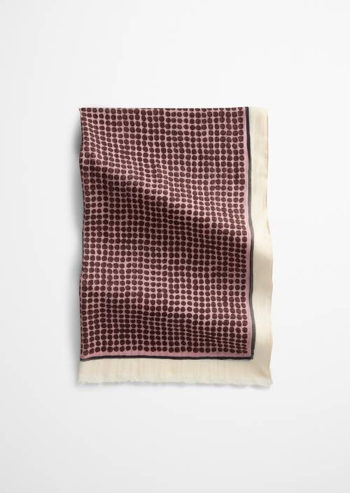 Écharpe à imprimé intégral Medium Pink en vue de face