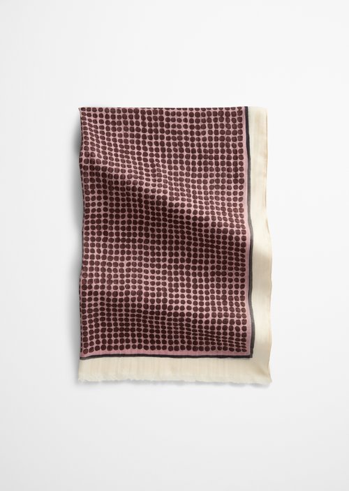 Schal mit Allover-Print — Medium Pink