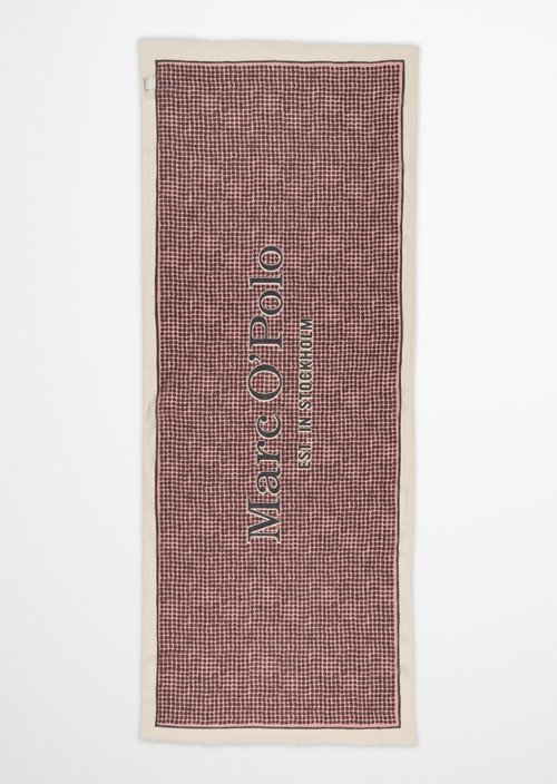 Schal mit Allover-Print — Medium Pink