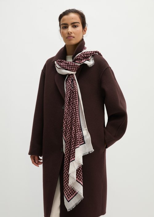Schal mit Allover-Print — Medium Pink