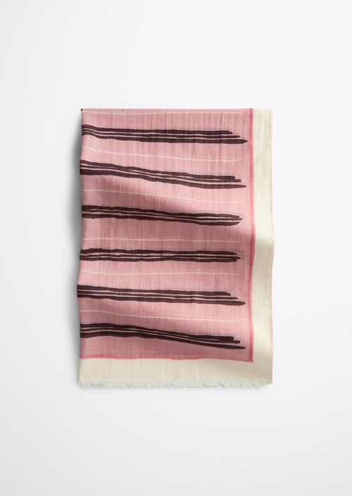 Schal mit Allover-Print — Light Pink